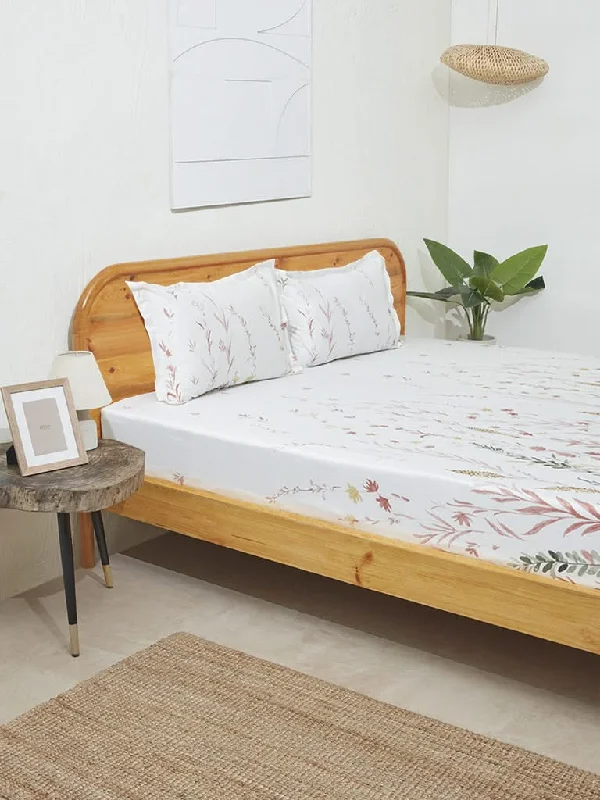 Women's summer - weight linen pants High - waisted women jeans for a flattering silhouette Westside Home Pink Floral Design King Bed Flat Sheet and Pillowcase Set